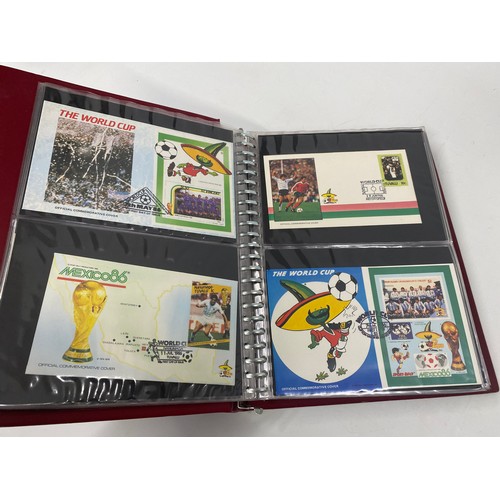 72 - Albums & stamps consisting of a large quantity of football World Cup First Day covers, plus English ... 