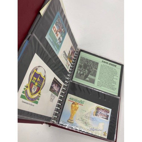 72 - Albums & stamps consisting of a large quantity of football World Cup First Day covers, plus English ... 