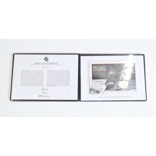 73 - Westminster limited edition silver coin covers - The London Underground 150th Anniversary, 40th anni... 