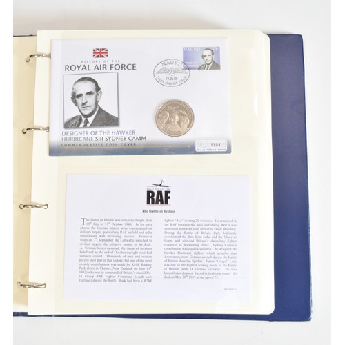 74 - Westminster Collection - A folder of British Military Aviation Archive Collection striking coin/cove... 