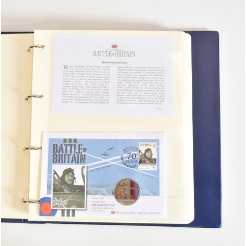 75 - Westminster Collection - A folder of British Military Aviation Archive Collection striking coin/cove... 