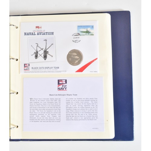 75 - Westminster Collection - A folder of British Military Aviation Archive Collection striking coin/cove... 