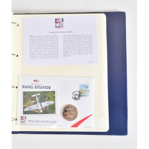 75 - Westminster Collection - A folder of British Military Aviation Archive Collection striking coin/cove... 