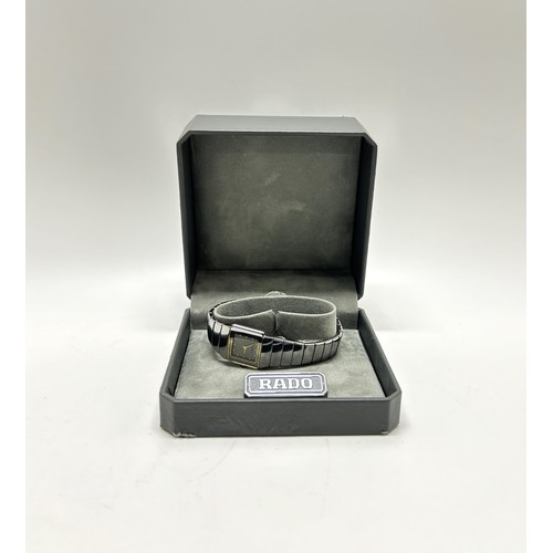 132 - RADO Diastar wristwatch with ceramic watch strap, with box. 153.0334.3