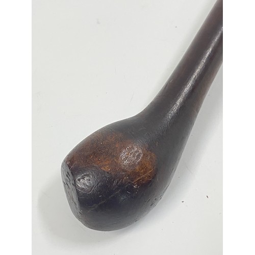 162 - African hard wood Knobkerrie with some age, approx 24.5ins Long