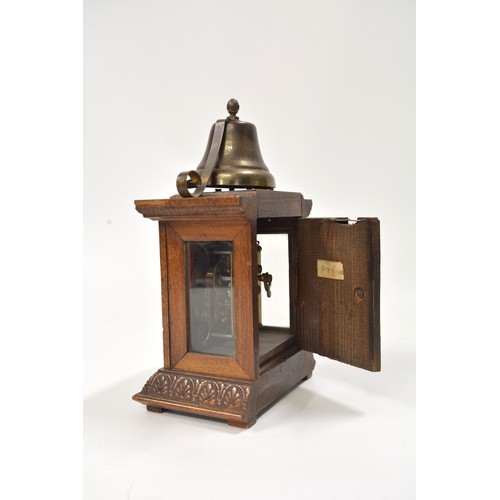 222 - Junghans alarm clock c.1910, together with President clock. AF.