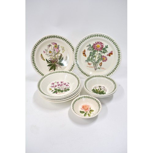 234 - LARGE QUANTITY OF PORTMERION INCLUDING PLATES, BOWLS, BUTTER DISH , TEAPOTS , SOAP DISH , CLOCK, MEA... 