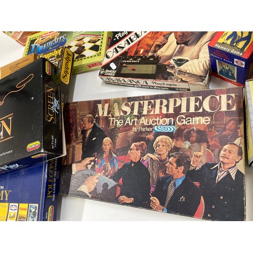 241 - x17 Retro board games including Poleconomy, Have I Got News for You, Antiques Road Show, Masterpiece... 