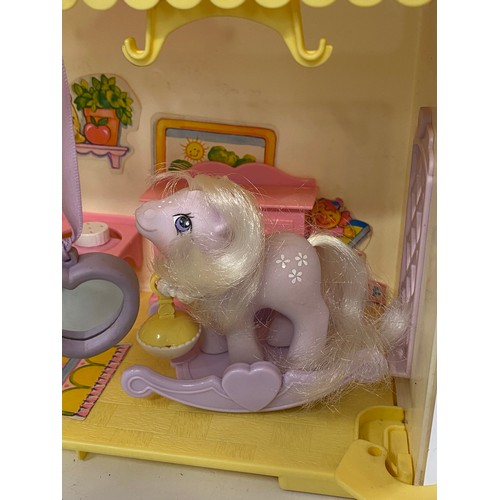 246 - 1980's My Little Pony Lullaby Nursery by Hasbro with accessories, including a swing set nursery item... 