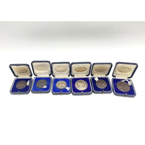 208 - A group of 1930's medallions some of which are hallmarked silver, pertaining to sport at 'Rishworth ... 