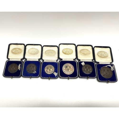 208 - A group of 1930's medallions some of which are hallmarked silver, pertaining to sport at 'Rishworth ... 