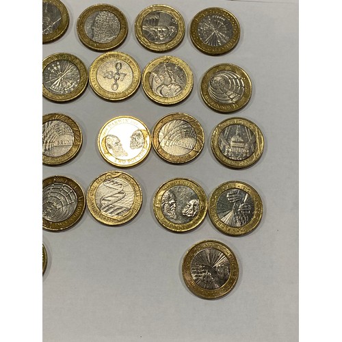 81 - A quantity of £2 coins various themes and dates to include anniversary of the Golden Guinea 2013 and... 