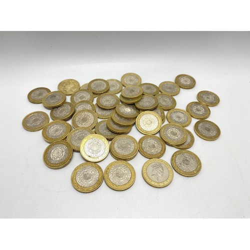 80 - A quantity of £2 coins all 1997, to also include 1986 Scotland Commonwealth Games with leather money... 