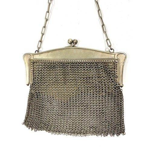 178B - Collector's group of antique ladies mesh and beaded bags, some of which are silver and white metal.