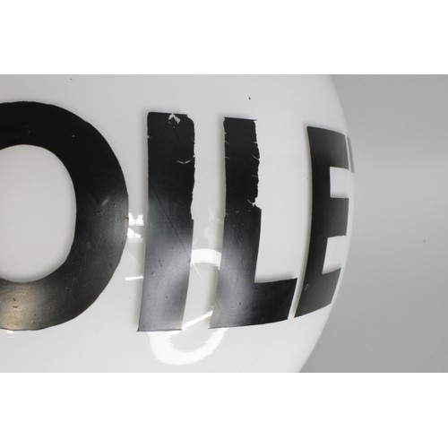 29 - Glass lightfitting marked 'Toilet'