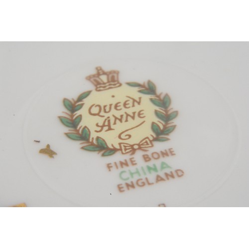 13 - Queen Anne bone china teacup and saucer commemorating Queen Elizabeth and Prince Phillip visit to Ca... 