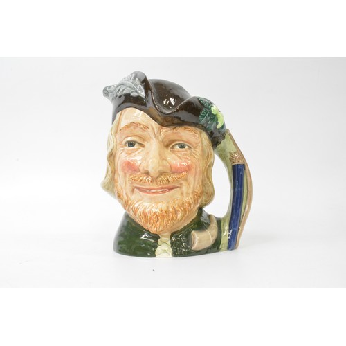 30 - A group of Toby jugs to include Doulton 'The Sleuth', 'Robin Hood' , Winston Churchill, Long John Si... 