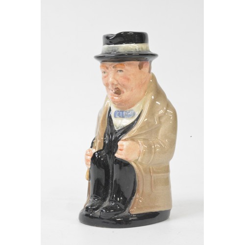 30 - A group of Toby jugs to include Doulton 'The Sleuth', 'Robin Hood' , Winston Churchill, Long John Si... 