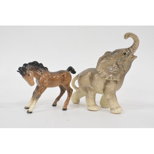 16 - Selection of mixed animals to include Beswick, Poole pottery etc