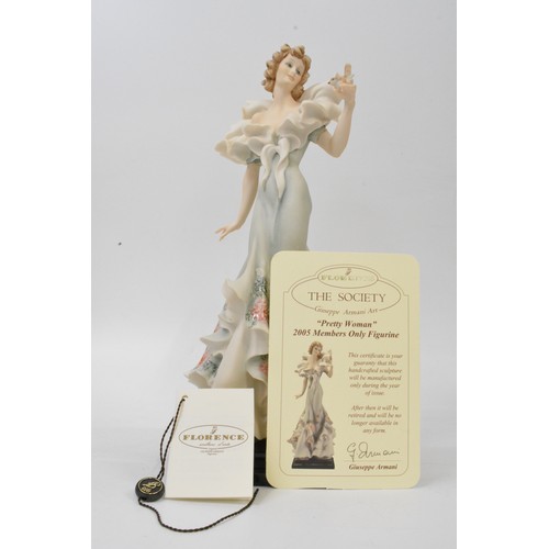 47 - Two Giuseppe Armani figurines, Pretty Woman model nos. 1938C and 1938C, boxed. height 35 cms