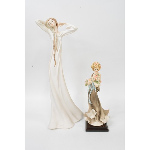 48 - Two Giuseppe Armani figurines, Aurora model no. 1813F and Scent of the Rose no 1866C, boxed. height ... 