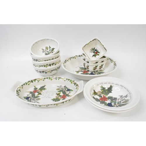 53 - Portmeirion 'The Holly and the Ivy' assortment of bowls, plates, jugs etc together with Botanical Ga... 