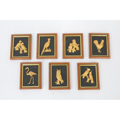 57 - Susan Norton sculptures plated with 24ct gold, x7 items