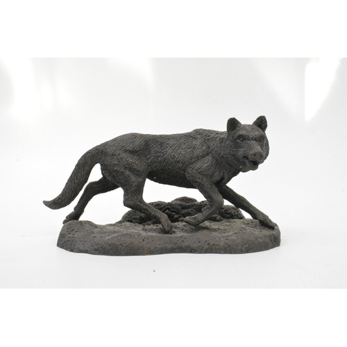 73 - A cast model of a wolf, after Pierre Jules Mene.  Signature 'Mene 'to base.