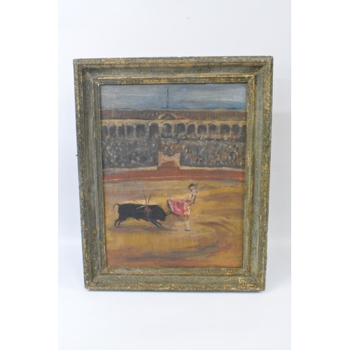 83 - Original oil on board, Spanish bull fighter. Unsigned by Nicolas Day (Brother of Sir Robin Day) appr... 