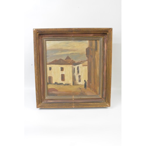 84 - Original oil on board signed lower left Nicolas Day 1935 (Brother of Sir Robin Day). Approx framed s... 