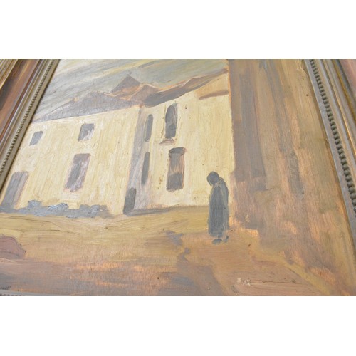 84 - Original oil on board signed lower left Nicolas Day 1935 (Brother of Sir Robin Day). Approx framed s... 