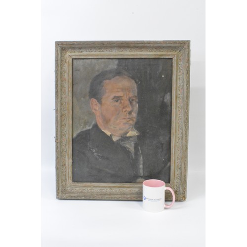 85 - Original oil on board depicting portraiture of gentleman, unsigned by Nicolas Day (Brother of Sir Ro... 