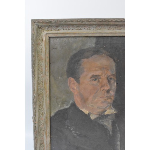 85 - Original oil on board depicting portraiture of gentleman, unsigned by Nicolas Day (Brother of Sir Ro... 