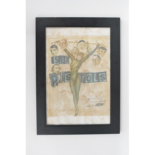 91 - Jamie Reid (1947-2023) widely recognised  for his Sex Pistols posters and artwork.
A framed print de... 