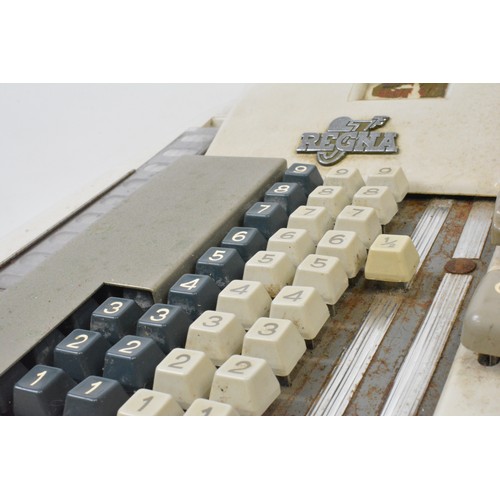 96 - Vintage Regna cash register, with key