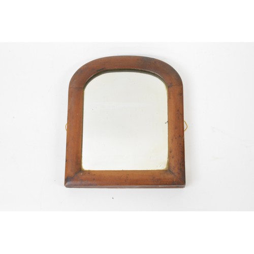 116 - Vintage table top swivel mirror together with small walnut vanity mirror