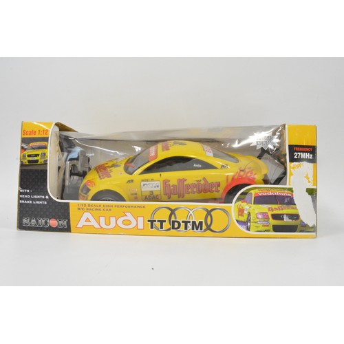 153 - x 4 Remote Control items to include Audi TT UTM 1/12 scale, Jet Typhoon Hovercraft, helicopter etc