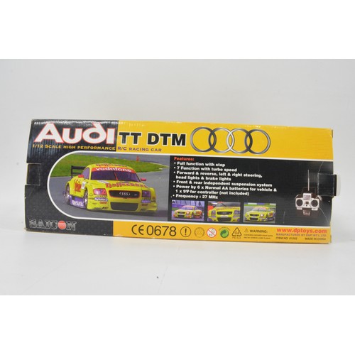 153 - x 4 Remote Control items to include Audi TT UTM 1/12 scale, Jet Typhoon Hovercraft, helicopter etc