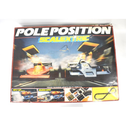 161 - Triang C.576 Pole Position Scalextric racing set complete with 2 cars, power unit and controllers