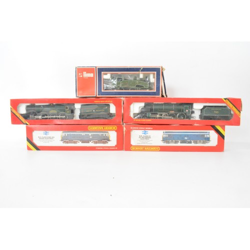 175 - Hornby locomotives to include track, BR Class 25, Class 29,  Southern 795 tender locomotive, Pugh & ... 