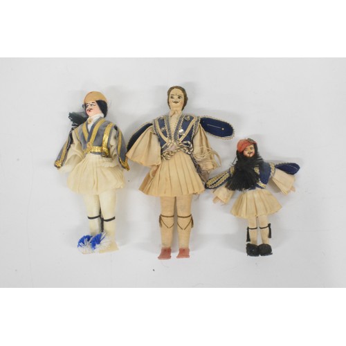 177 - 2 Peggy Nesbit dolls 1 in Tudor dress, plus a  collection of dolls from different countries across t... 