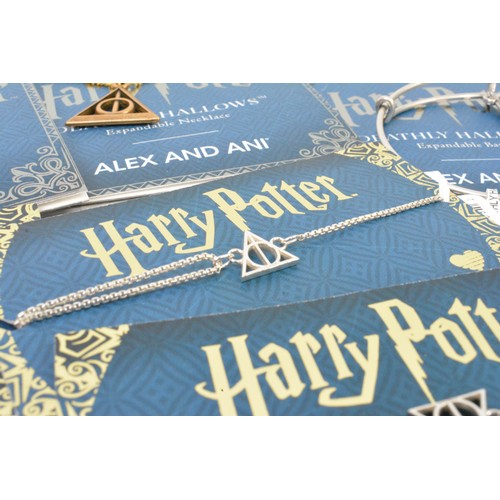 180 - Harry Potter jewellery bundle by designers Alex and Ani, some stamped 925, all new with tags, x16 it... 