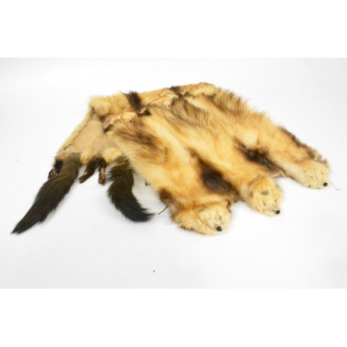 183 - Vintage mink/stoat scarf, composed of x6 piece fur