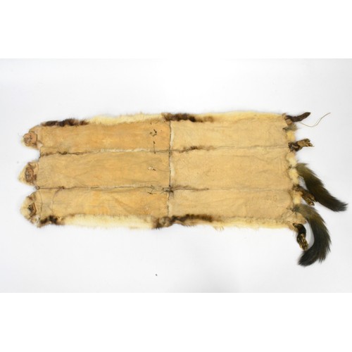 183 - Vintage mink/stoat scarf, composed of x6 piece fur