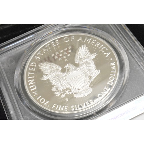 229 - 2020 Early Issue San Francisco Mint Proof American Eagle 1oz Silver Dollar, with box and certificate