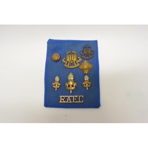 238 - Civil Defence Corps Welfarm arm band together with group of badges and buttons including WVS Civil D... 