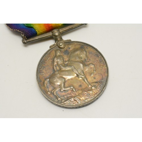 241 - WW1 silver medal with ribbon, attributed to 211730.A W.G.WATT. D.H. R..N.R.