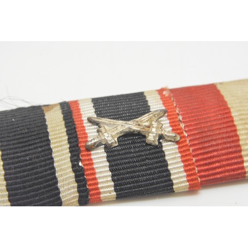 248 - German Military interest items consisting Fur Treue Drenste Inder medal, Wound badge,  Iron Cross br... 