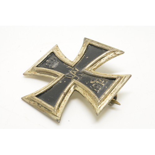 248 - German Military interest items consisting Fur Treue Drenste Inder medal, Wound badge,  Iron Cross br... 