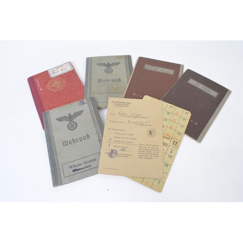 250 - A collection of German Passports, Travel Documents and  Labour/Worker Books predominately WW2 era.